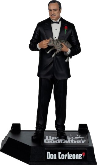 McFarlane The Godfather Don Corleone Figur 6" Movie Maniacs med Utstillingsbase McFarlane The Godfather Don Corleone Figur 6" Movie Maniacs med Utstillingsbase