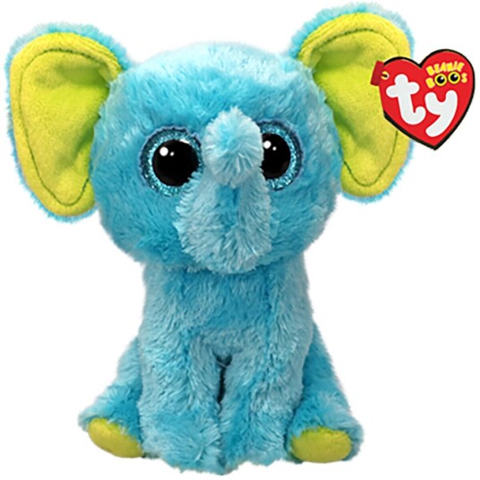 Bamse TY Trunkles Blue Elephant Reg