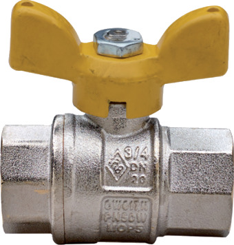 1/2" gasskuleventil M/M med T håndtak Bonomi 1/2" gasskuleventil M/M med T håndtak Bonomi