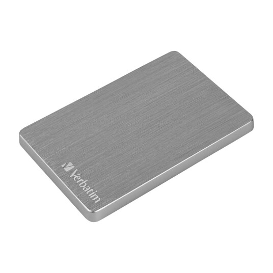 Verbatim Store "n" Go ALU ekstern harddisk 1 TB grå 53662 Verbatim Store "n" Go ALU ekstern harddisk 1 TB grå 53662