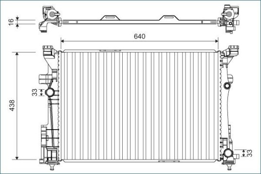 Radiator VALEO 701133