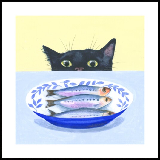 Gourmet Cat Plakat / 50x50