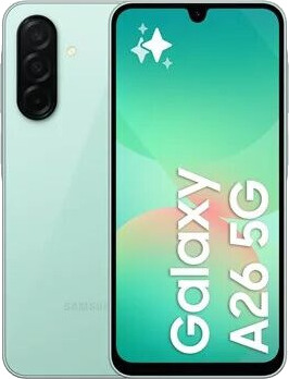Samsung Galaxy A26 5G 256GB Mint 6,7" FHD+ Smarttelefon med 50MP Kamera Samsung Galaxy A26 5G 256GB Mint 6,7" FHD+ Smarttelefon med 50MP Kamera