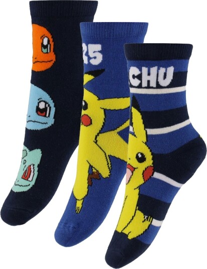 Name It Nmmmik Pokemon 3-pack sokker småbarn Navy Blazer