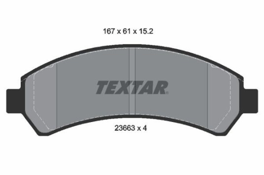 Bremseklosser TEXTAR 2366301 Bremseklosser TEXTAR 2366301