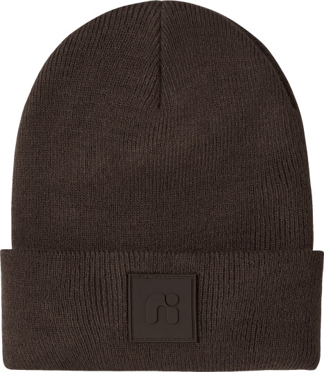 Name It Nmnmalik Knit Beanie Badge1 Brown 50 52