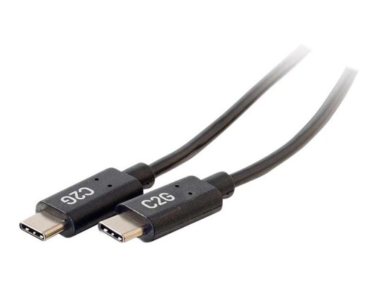 C2G 1.8m (6ft) USB C Cable - USB 2.0 (3A) - M/M USB Type C Cable - Black - USB type C-kabel - 24 pin USB-C til 24 pin USB-C - 1.8 m C2G 1.8m (6ft) USB C Cable - USB 2.0 (3A) - M/M USB Type C Cable - Black - USB type C-kabel - 24 pin USB-C til 24 pin USB-C - 1.8 m