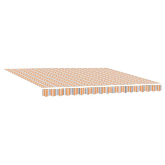 Innvendbar Markise Flerfarget 400 × 300 cm Polyester og Metall