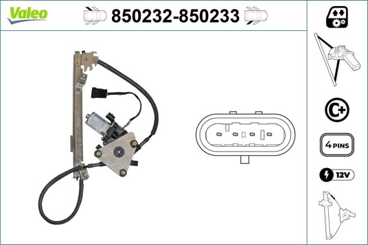 Vindusheis VALEO 850232