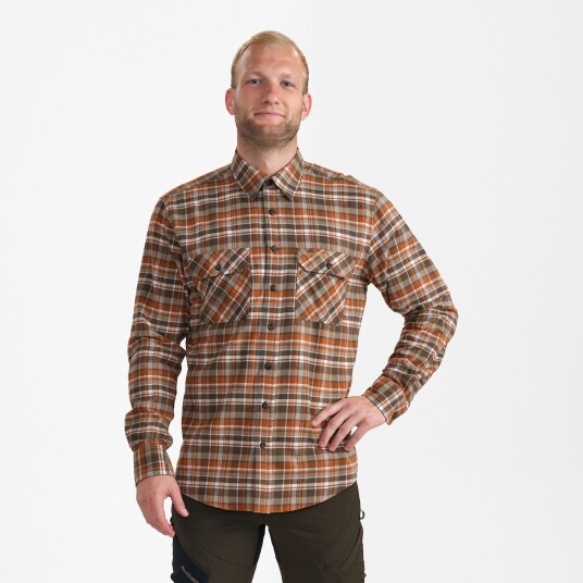 Deerhunter Andrew Shirt Male Orange Check 43/44