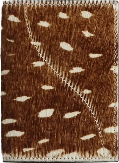 ATP Atelier Jelsi Cannella Printed Cerbiatto Pony/Vacchetta Passport Holder Brown ONE SIZE ATP Atelier Jelsi Cannella Printed Cerbiatto Pony/Vacchetta Passport Holder Brown ONE SIZE