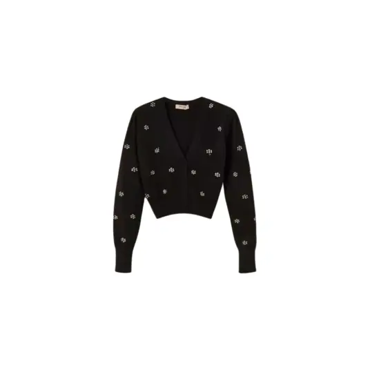 Twinset Dame Strikkevarer Svart L, Twinset Dame Strikkevarer Svart L,