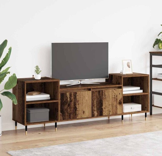 TV skap Gamle tre 160 x 35 x 55 cm Konstruert tre