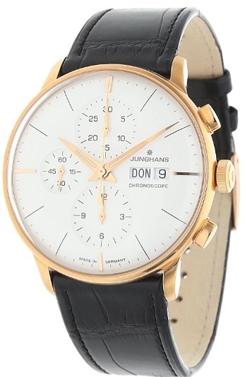 Junghans Herreklokke 27/7023.02 Meister Sølvfarget/Lær Ø40.7 mm