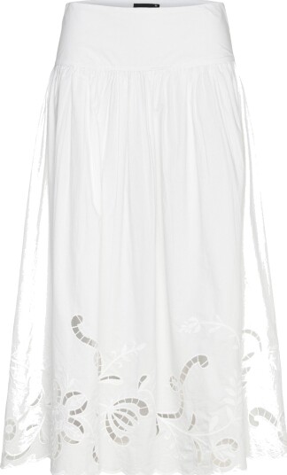 Gina Tricot Poplin Skirt White 42 Gina Tricot Poplin Skirt White 42