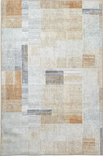 Flatvevd teppe Calla gul Størrelse: 190 x 280 cm