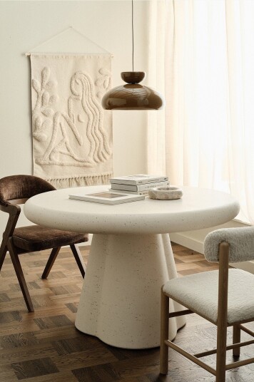 Ellos Home Spisebord Rowie Ø120 cm Hvit