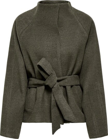 JDY Jdyblake Short Belt Jacket Otw Hab Noos   BLACK OLIVE   M