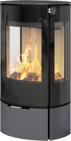 Rais Caro 90 platina vedovn med sideglass og glassdør Rais Caro 90 platina vedovn med sideglass og glassdør