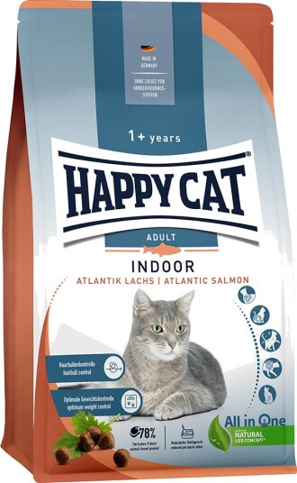 Happy Cat tørrfôr Indoor Atlanterhavs Laks 2 x 4 kg
