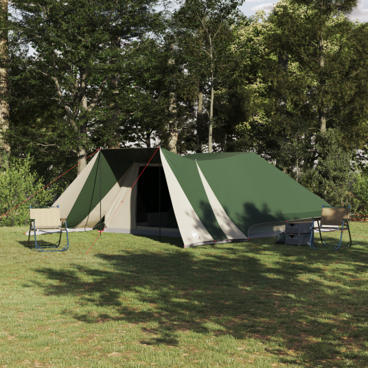 Tipi telt med tak med lagring grønn 660 x 456 x 200 cm taft