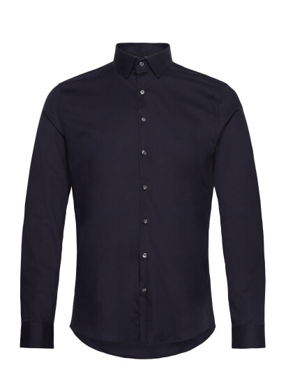 Calvin Klein Twill Easy Care Slim Shirt - Navy - 45 Calvin Klein Twill Easy Care Slim Shirt - Navy - 45