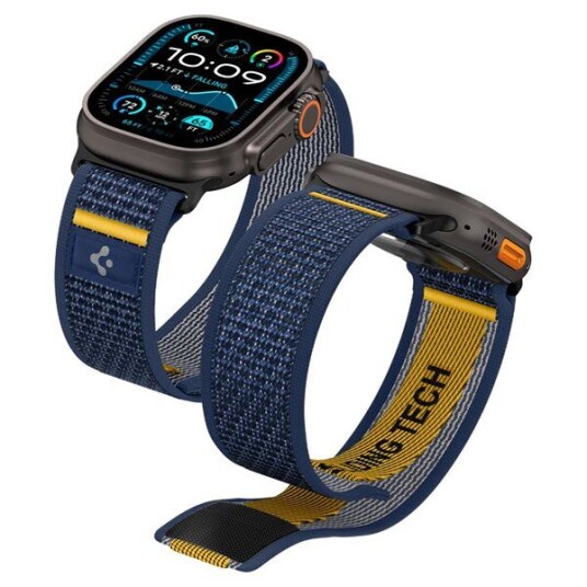 Spigen Athlex Air Reim til Apple Watch 49/46/45/44mm Marineblå