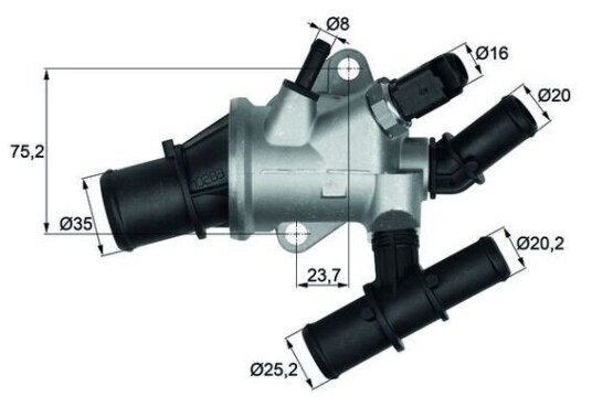 Termostat MAHLE ORIGINAL TI 162 88 Termostat MAHLE ORIGINAL TI 162 88