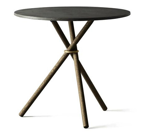 Eberhart Aldric Kafébord Ø80 Mørk Betong/mørk Eik Eberhart Aldric Kafébord Ø80 Mørk Betong/mørk Eik