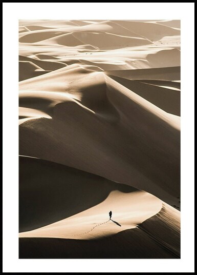 Walking In Desert Plakat Plakat / 30x40cm