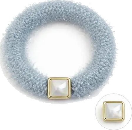 Hoops Soft Fluffy Dusty Blå Hoops Soft Fluffy Dusty Blå