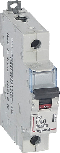 Legrand DX3 MCB automatsikring B40 1P 1M 6/10kA