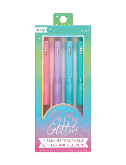Ooly Gelpenn 4 Stk Glitter Oh My Multi Patterned One Size