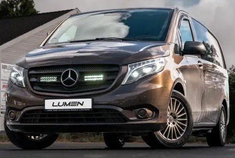 Lumen grillkit Mercedes Vito 2014 - 2018. SQ16. 22 304 lumen Diskret og pen montering.