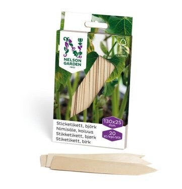Nelson Garden 5990 Klebeetikett tre 13 cm, 20-pakning, Avling