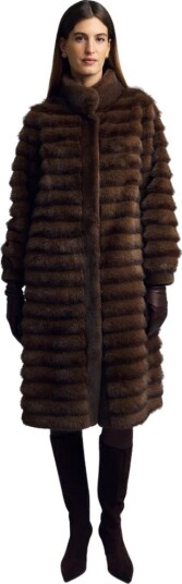 Andiata Amaryl coat 36 brun dame