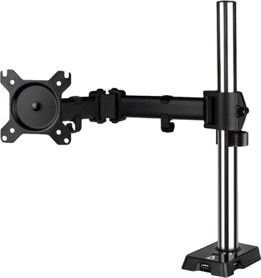 Arctic Veggfeste for LCD-Skjerm Justerbar Arm Matt Svart opptil 38"