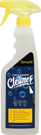 Securit® Rengøringsspray 750 Ml Til Vandfast Kridtmarkere Securit® Rengøringsspray 750 Ml Til Vandfast Kridtmarkere