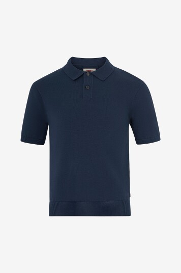 Levi's Genser Sweater Knit Polo Blå