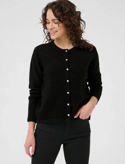 Kaffe Kaniel Knit Cardigan - Black - XXL Kaffe Kaniel Knit Cardigan - Black - XXL