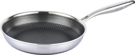 Stekepanne i rustfritt stål med slippbelegg 28 cm induksjonssikker