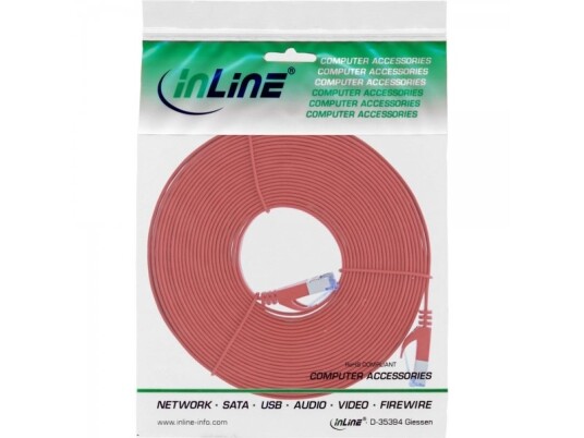 Inline 71807R 7 M Cat6a U/Ftp Stp Rj-45 Rj-45 Rød