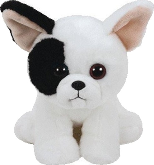 Ty Beanie Babies Hund Marcel Kosedyr Hvit/Svart 15 cm 3+ år