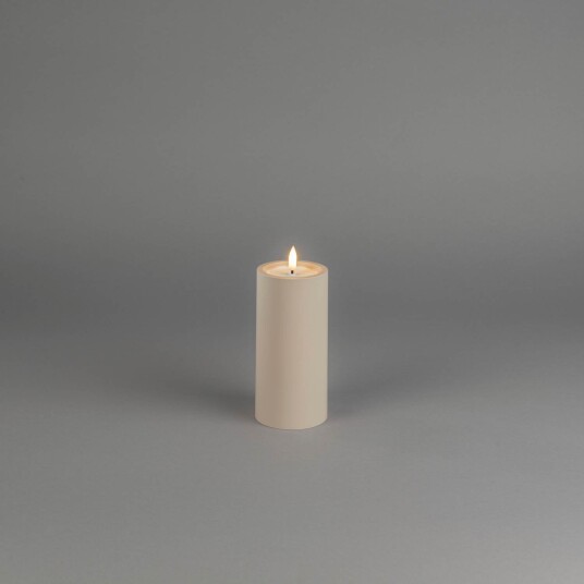 Konstsmide Blockljus beige 15cm Konstsmide Blockljus beige 15cm