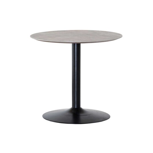 Torkelson Miles matbord Betonglaminat/svart 80 cm Grå