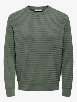Only & Sons Berry Regular Long Sleeve Crew Knit Grønn S Only & Sons Berry Regular Long Sleeve Crew Knit Grønn S