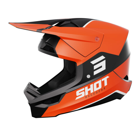 Shot Race Gear Crosshjelm Shot Furious Bolt Oransje