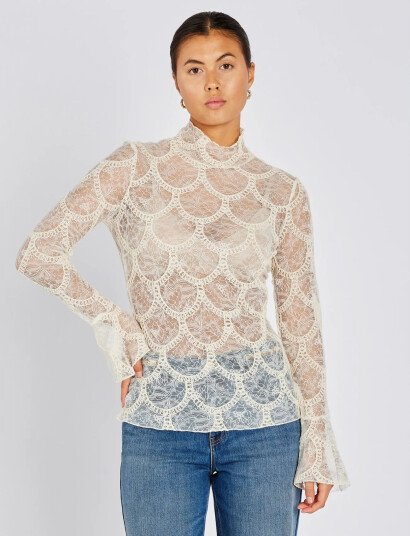 Bruuns Bazaar Deodarabbsuzi Blouse - Cream - 34