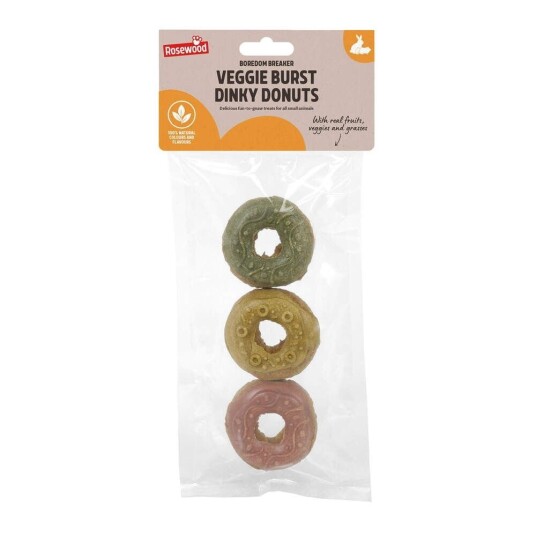 Rosewood Veggie Burst Doughnuts Godbiter Til Smådyr
