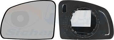 VAN WEZEL 3781833 Speilglass, ytterspeil
